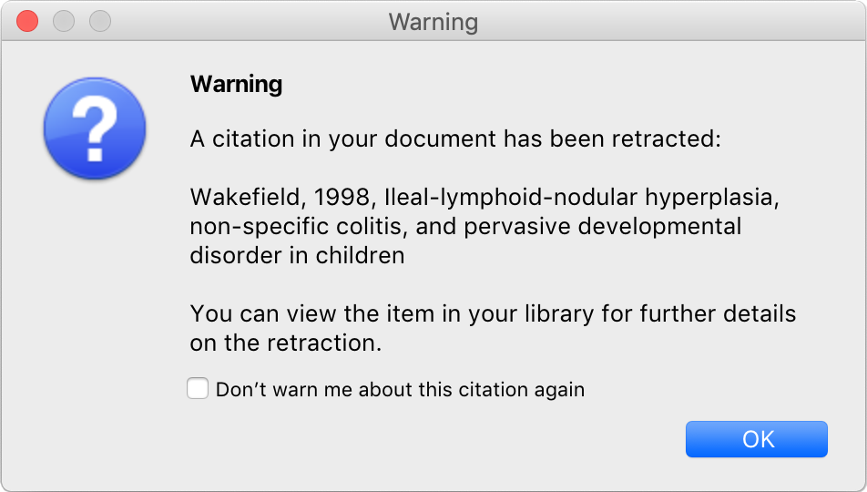 Zotero Blog Blog Archive Retracted Item Notifications With Retraction Watch Integration