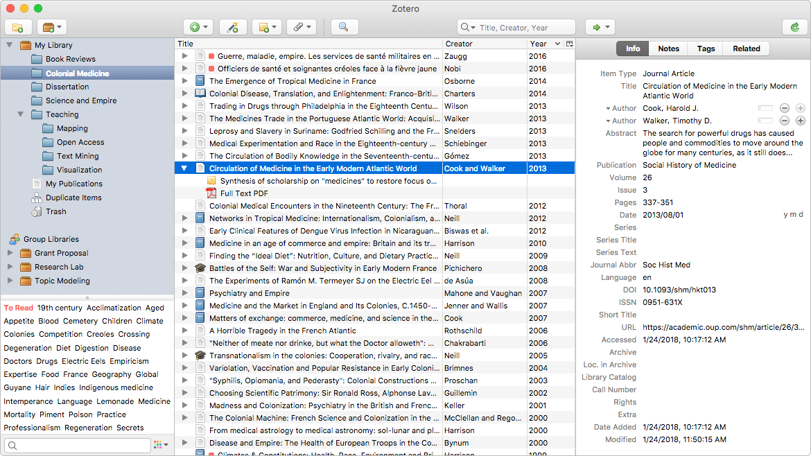 Zotero | personal research